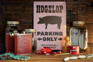 Hogslop Parking Only Sign